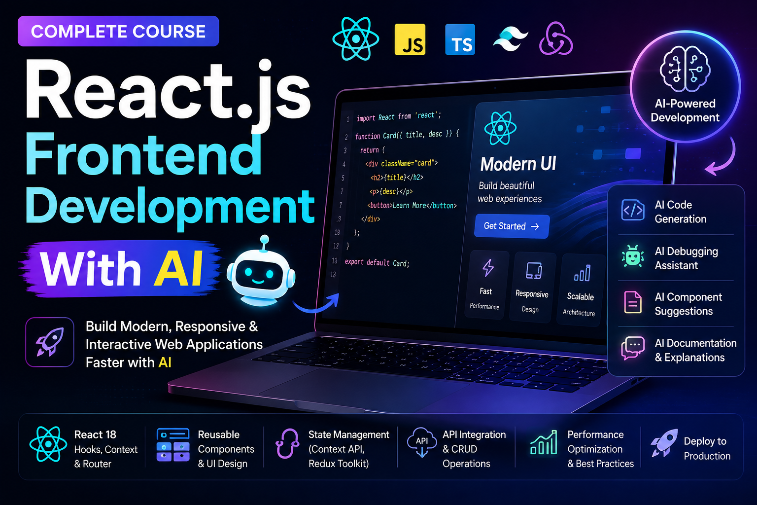 React.js Frontend Development With AI